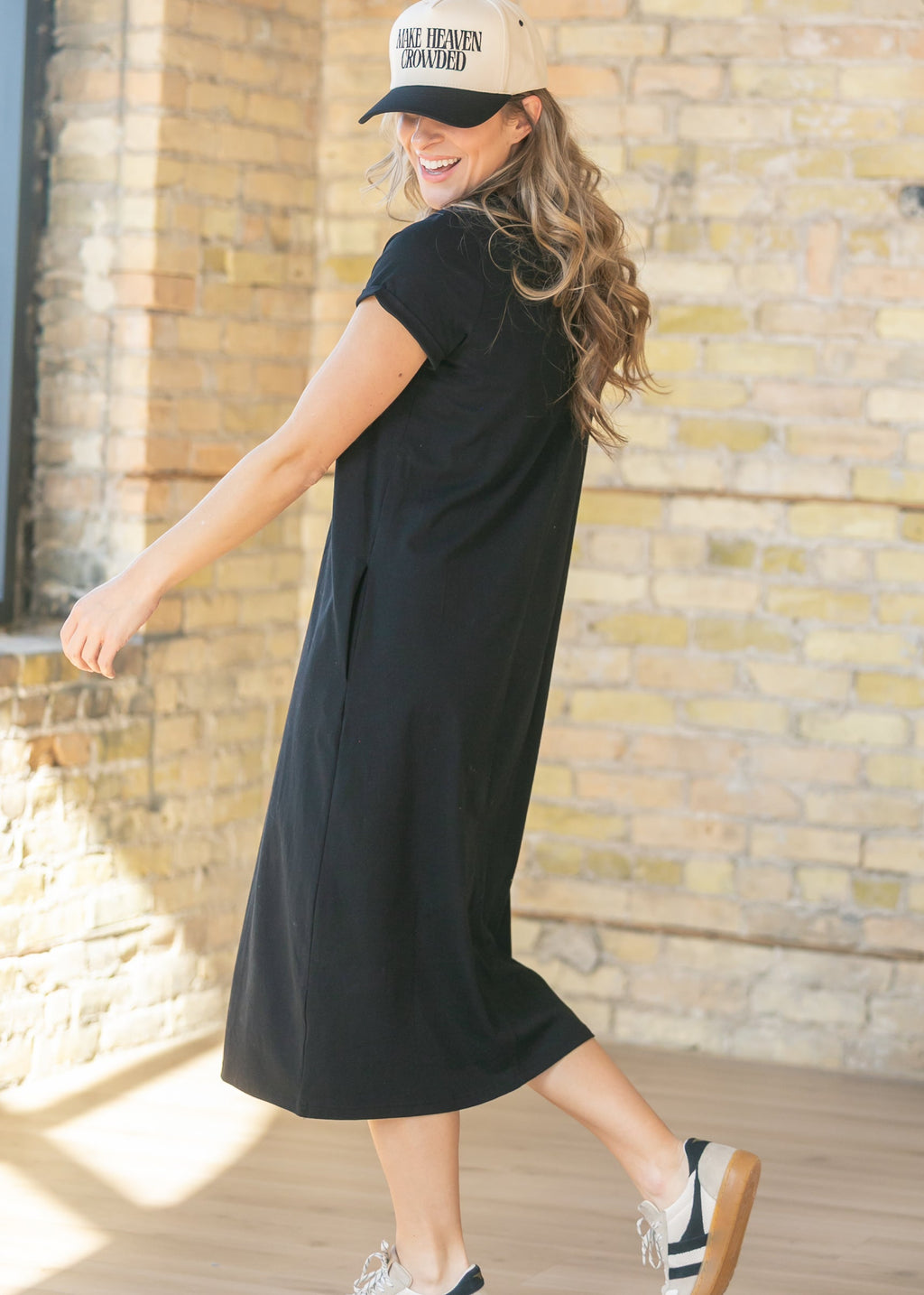 Finley V-neck T-shirt Dress